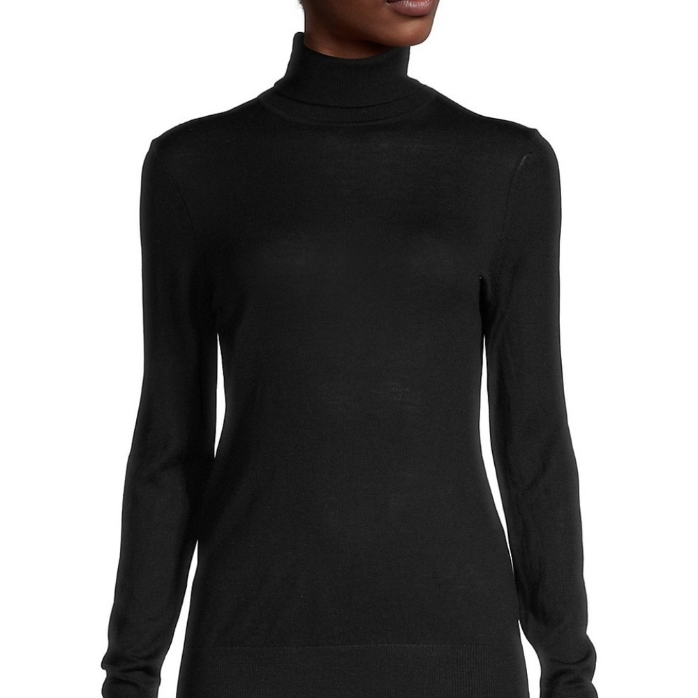 NEW Lord & Taylor Merino Wool Turtleneck Top